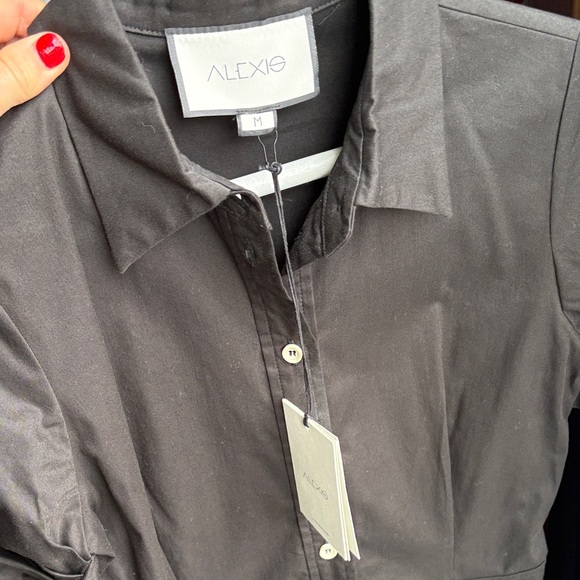 Alexis April Black Button-Up Dress - Picture 7 of 7